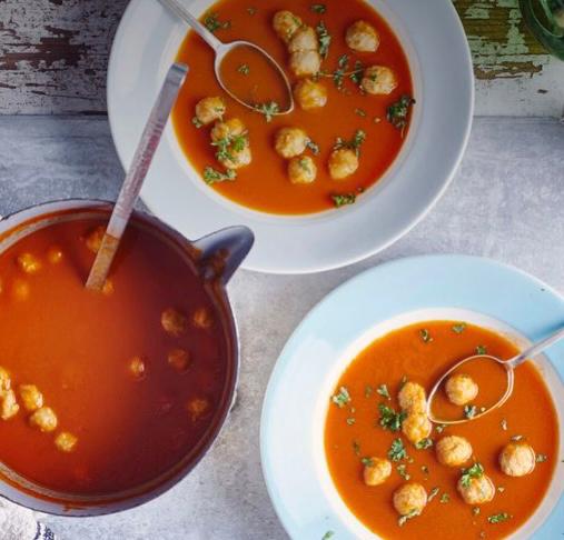 Tomatensoep met balletjes