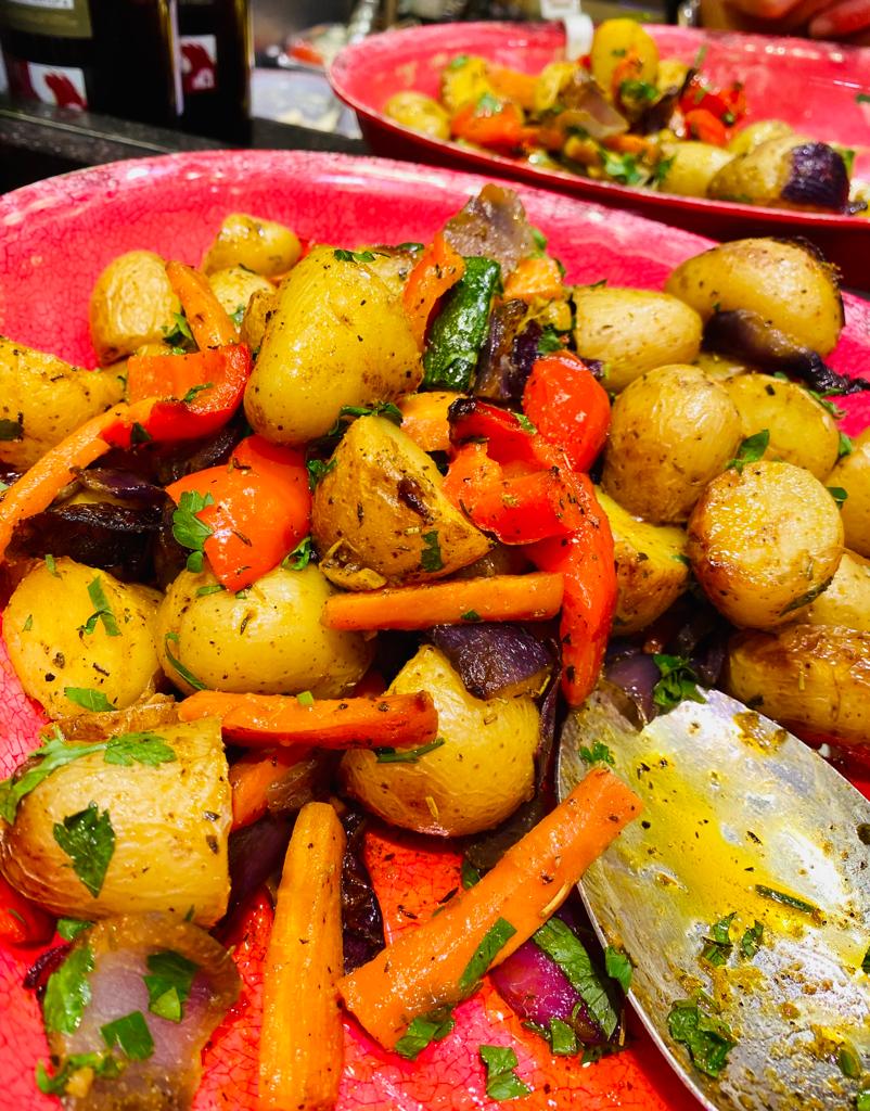 Gebakken krieltjes met zuiderse groenten