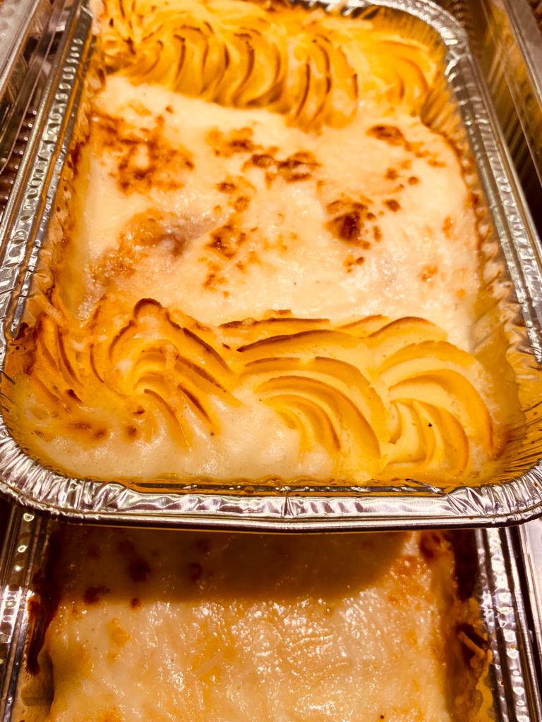Witloofgratin met ham en puree