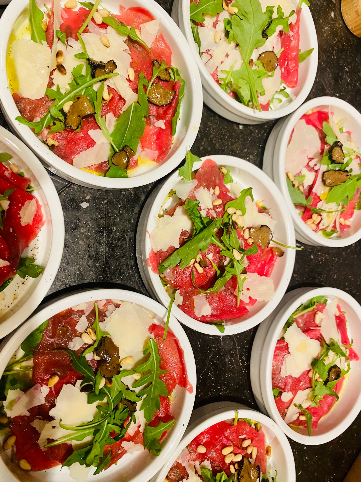 Carpaccio van runds met truffel