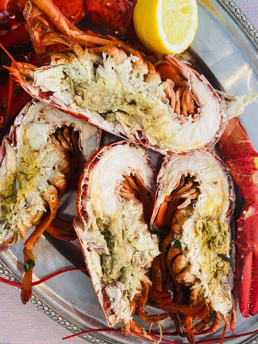 Babykreeftje "Belle Vue" met garnituur en sausjes