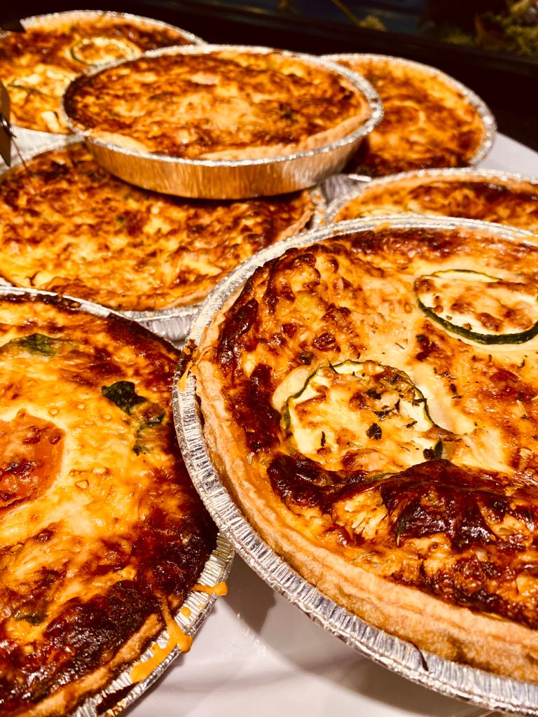 Quiche geitenkaas en courgette